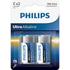Philips Ultra Alkaline Batterijen C2 stuks in Blister Philips Ultra Alkaline Batterijen C2 stuks in Blister