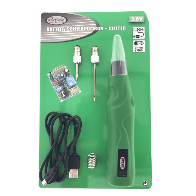 Hofftech Draadloze soldeerbout en snijder - compact - snel opwarmen - 270 °C