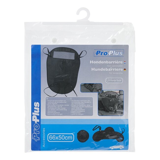 ProPlus Hondenbarrière - Veiligheid - Opvouwbaar - 66 x 50 cm - Zwart