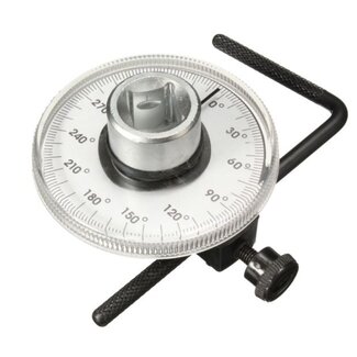 Hofftech Moment- en hoekverdraaiingsmeter - nauwkeurige 2-graden schaal - 1/2" aandrijving - chroom vanadium staal