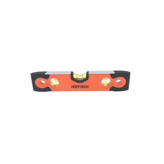 Hofftech Torpedo waterpas - 23 cm - magnetisch - 3 libellen - aluminium