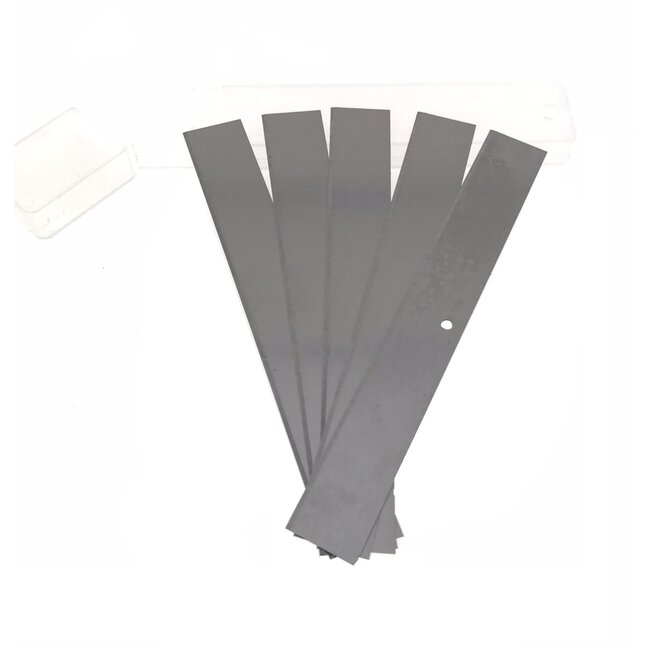 Benson Schrapermesjes - Gehard Staal - 100 mm - 5 stuks - Inclusief Opberghuls