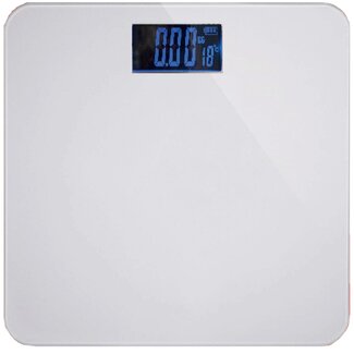 Benson Digitale personenweegschaal - wit - max 180 kg - antislip - automatische uitschakeling Benson Digitale personenweegschaal - wit - max 180 kg - antislip - automatische uitschakeling