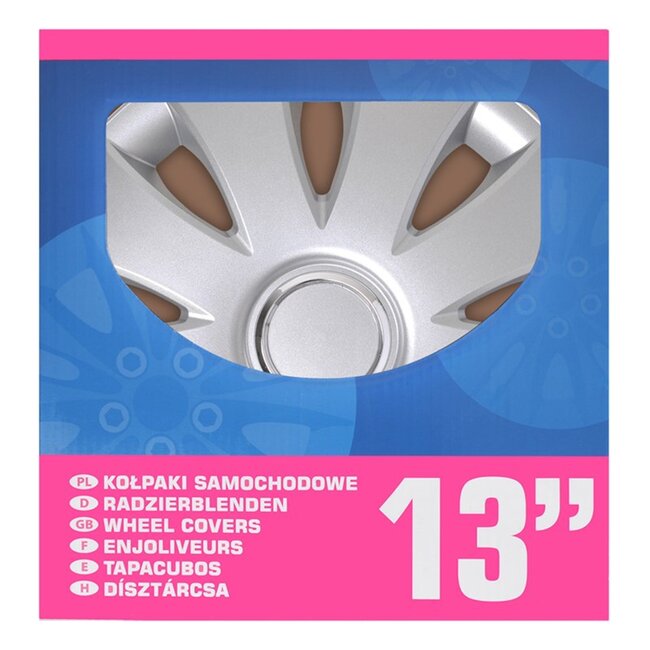 ProPlus Wieldoppen Set - Ø 13 inch - Aura - Zilvergrijs - 4 stuks