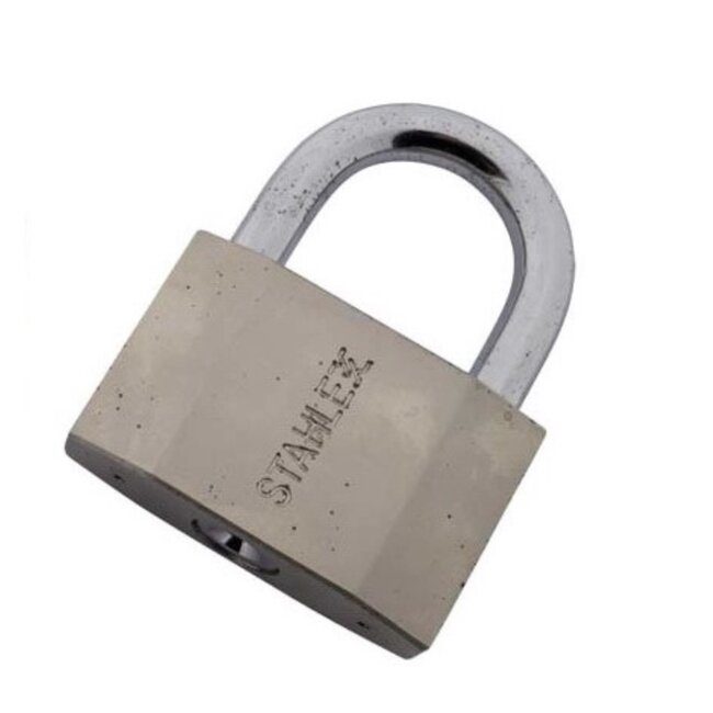 Stahlex Robuust hangslot - geharde beugel - waterbestendig - 70 mm - inclusief 4 sleutels