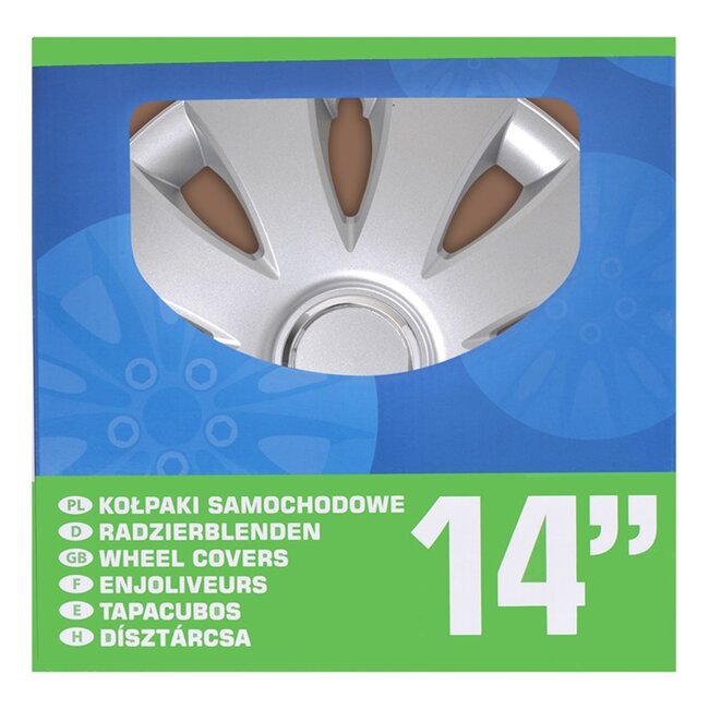 ProPlus Wieldoppen Set - Ø 14 inch - Aura - Zilvergrijs - 4 stuks