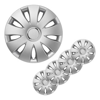 ProPlus Wieldoppen Set - Ø 14 inch - Aura - Zilvergrijs - 4 stuks