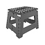 Benson Opvouwbaar caravantrapje - anti-slip - draagbaar - 30 cm - grijs