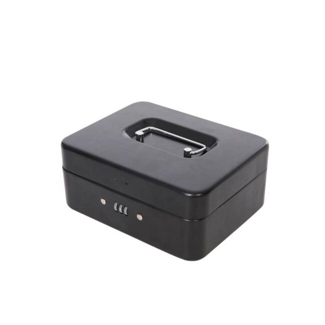 Benson Compacte geldkluis - combinatieslot - uitneembare bak - zwart - 25 x 18 x 9 cm