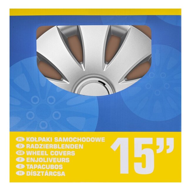 ProPlus Wieldoppen Set - Ø 15 inch - Aura - Zilvergrijs - 4 stuks