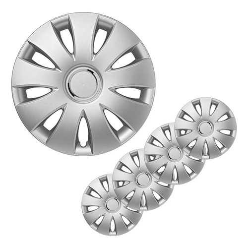 Pro Plus Wieldoppen Set - Ø 15 inch - Aura - Zilvergrijs - 4 stuks Pro Plus Wieldoppen Set - Ø 15 inch - Aura - Zilvergrijs - 4 stuks