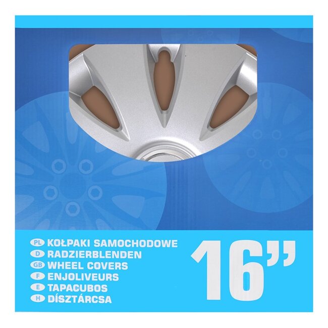 ProPlus Wieldoppen Set - Ø 16 inch - Aura - Zilvergrijs - 4 stuks