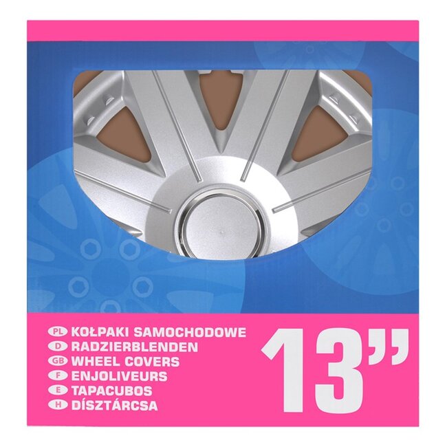 ProPlus Wieldoppen Set - Ø 13 inch - Cosmos - Zilvergrijs - 4 stuks