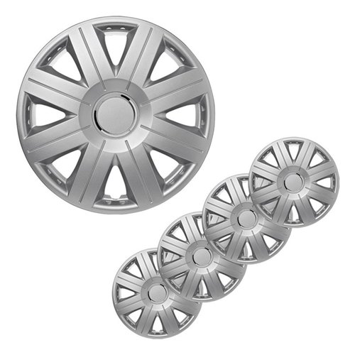 Pro Plus Wieldoppen Set - Ø 14 inch - Cosmos - Zilvergrijs - 4 stuks Pro Plus Wieldoppen Set - Ø 14 inch - Cosmos - Zilvergrijs - 4 stuks