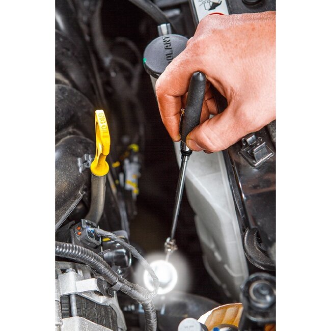 Benson Telescopische inspectiespiegel - Ø 38 mm - COB LED - 8 lumen - Uitzetbaar 250-870 mm