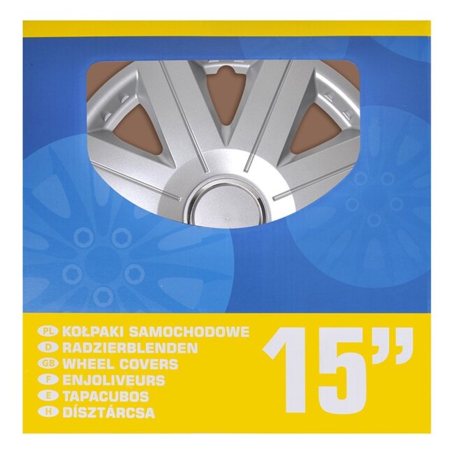 ProPlus Wieldoppen Set - Ø 15 inch - Cosmos - Zilvergrijs - 4 stuks