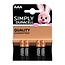 Duracell Mini penlite batterijen - AAA - compact - langdurig - 4 stuks