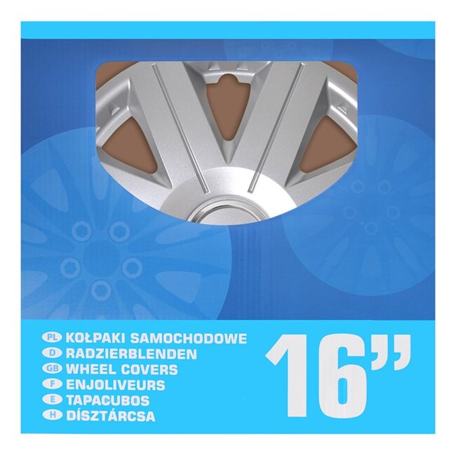 ProPlus Wieldoppen Set - Ø 16 inch - Cosmos - Zilvergrijs - 4 stuks