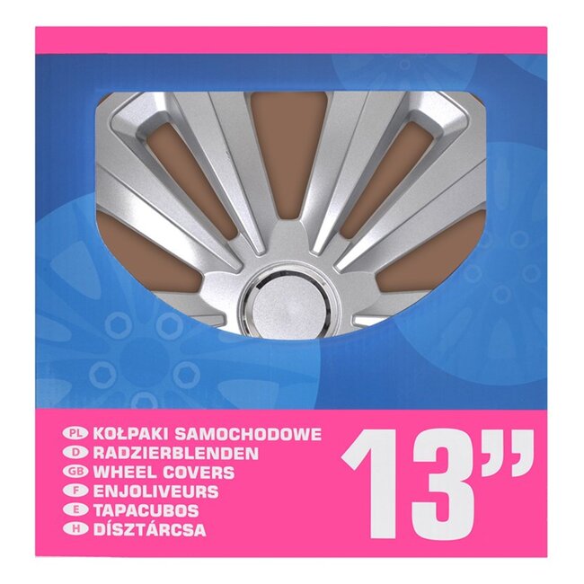 ProPlus Wieldoppen Set - Ø 13 inch - Terra - Zilvergrijs - 4 stuks