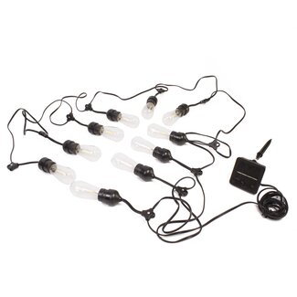 Benson Solar LED lichtsnoer - 10 lampen - 6 meter - warm wit - binnen en buiten