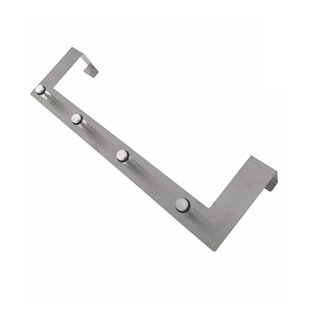 Benson Aluminium Kapstok - Deur Hanger - 4 Haken - Deuren van 40 mm