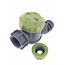 Benson 2-weg waterverdeler - kunststof - grijs/groen - 1/2" en 3/4"