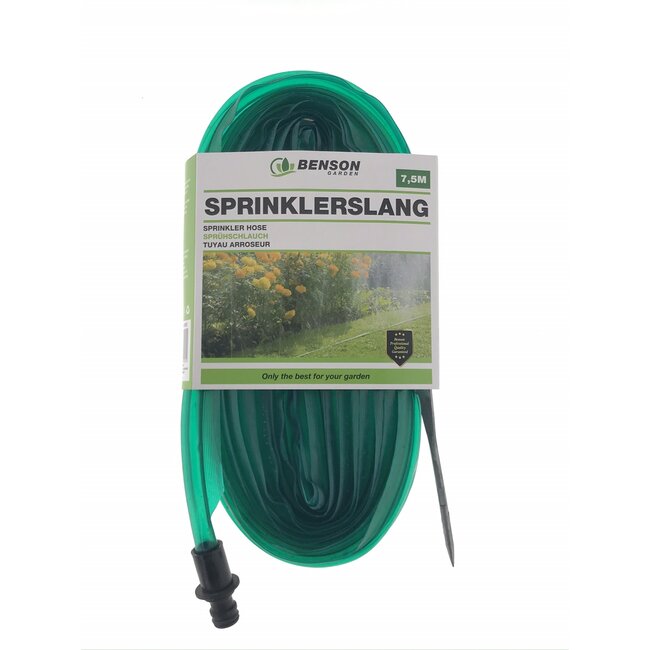 Benson Sprinklerslang - Optimale besproeiing - 7,5 meter - Groen