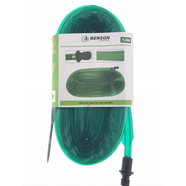 Benson Sprinklerslang - Optimale besproeiing - 7,5 meter - Groen
