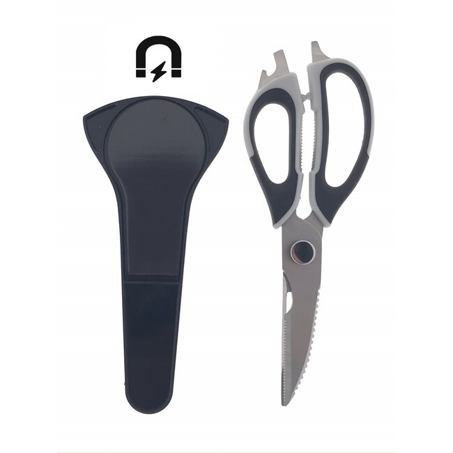 Benson Multifunctionele schaar - 9-in-1 - Sterke bladen - Magnetische houder - Gemakkelijk schoon te maken