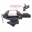 Hofftech Bankschroef - Quick Release - 360 Graden Draaivoet - 80 mm