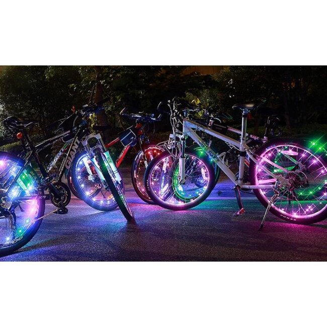 Benson Fietswiel verlichting - 22 LED lampjes - Waterdicht - Inclusief batterijen