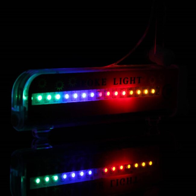 Benson Wiellicht - 16 LED's - 32 patronen - 4 kleuren - Exclusief batterijen