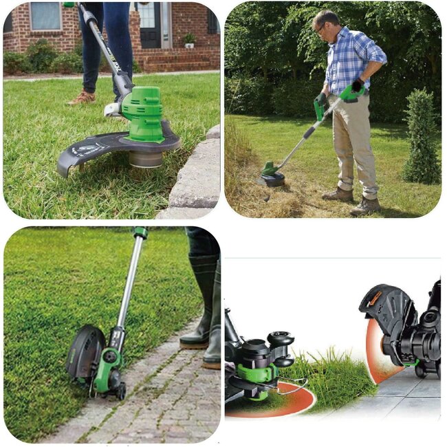 Hofftech Accu grastrimmer - automatische lijnvoeding - 20V - 1300 mAh - 300 mm maaibreedte