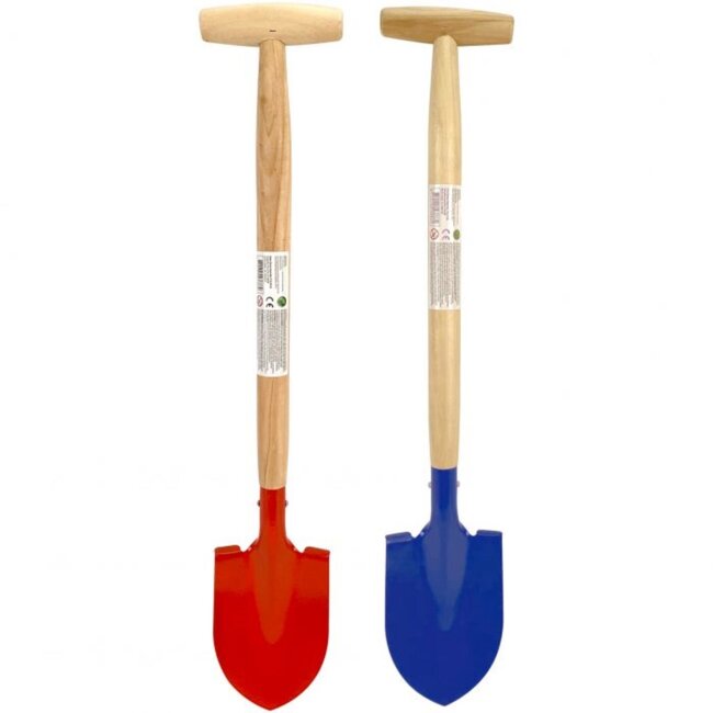 Benson Kinder Schep - Tuin en Strand - Blauw en Rood - 77 cm