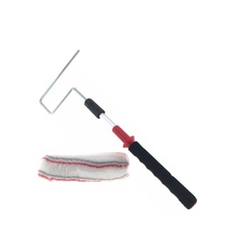 Benson Telescopische vachtroller met verfrooster - 80 cm - ideaal voor plafonds - geschikt voor water- en terpentineverf