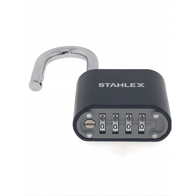 Stahlex Cijferslot - 4-cijferig - Staal - Zwart - 50 mm - Grote knoppen