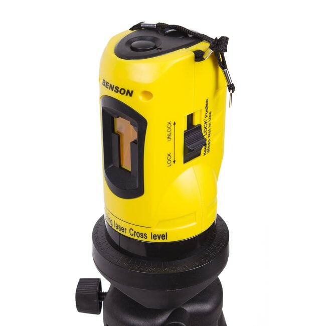 Benson Zelfnivellerende bouwlaser met kruislijn en statief - 10 meter bereik - 360 graden draaibaar - Inclusief opbergkoffer