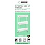 Benson Opbergrek op wielen - 3 niveaus - compact - 47 x 16.5 x 80 cm - wit