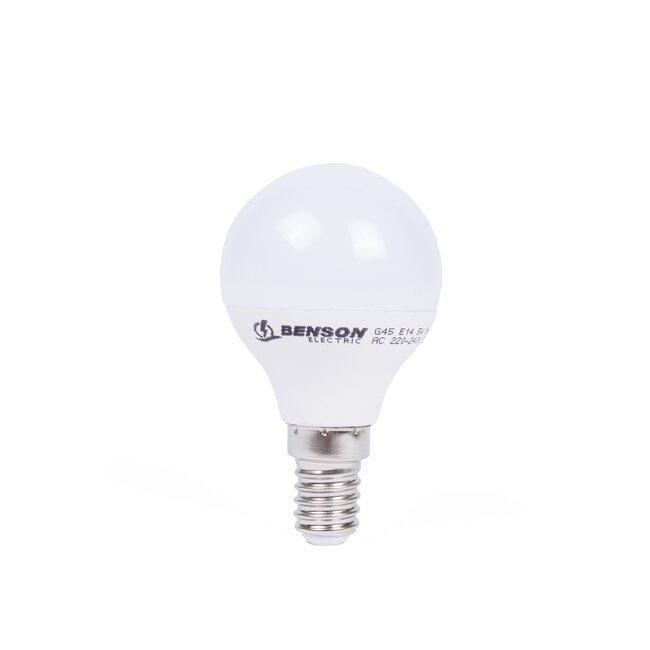 Benson Dimbare LED-lamp - Warmwit 3000K - E14 fitting - Bolvormig - 5W - 230V