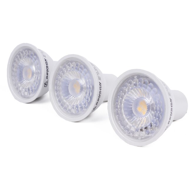 Benson Dimbare LED spot - 5W - warmwit 3000K - GU10 - set van 3 stuks