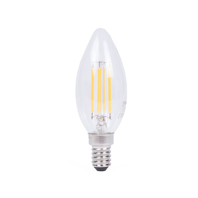 Benson Dimbare LED filament kaarslamp - 4W - warmwit 2500K - E14 - 230V