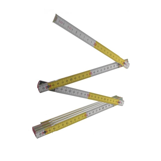 Benson Inklapbare houten duimstok - 2 meter - metrische en imperiale schaalverdeling