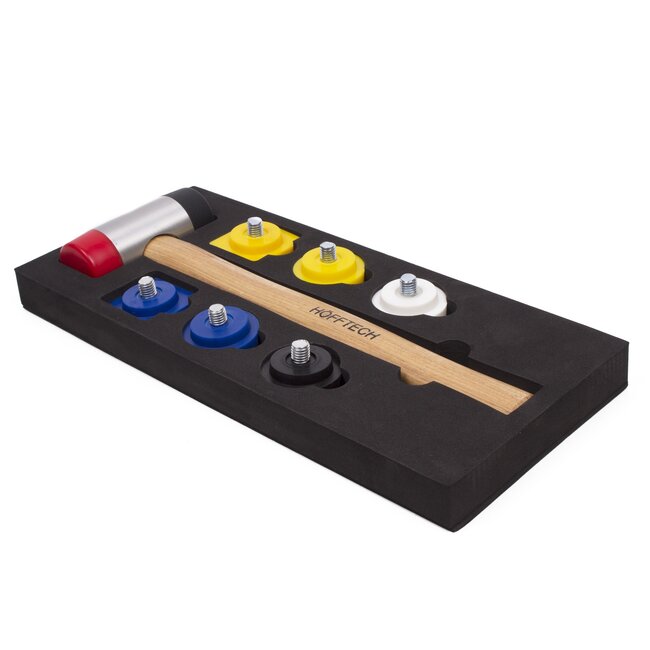 Hofftech Installatiehamer - 8-delig - Verwisselbare koppen - Hickory steel - Robuust en slijtvast