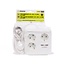 Benson Stekkerdoos - 3 Stopcontacten - 2 USB-poorten - 1,5 meter kabel - Wit