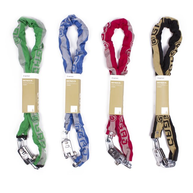 GAD Kettingslot - gehard staal - SuperSafe cilinder - 110 cm - groen