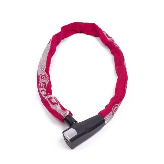 GAD Sterk kettingslot - gehard staal - SuperSafe cilinder - 110 cm - rood