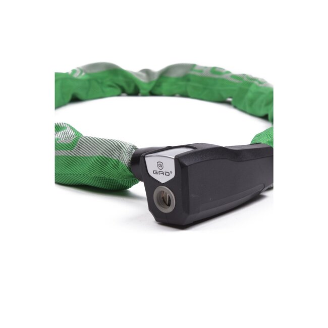 GAD Sterk kettingslot - gehard staal - SuperSafe cilinder - groen - 110 cm