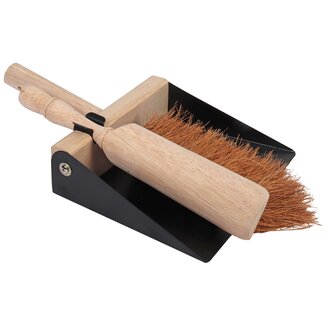 Talen Tools Stoffer & Blik 'Excellent' - Hout en Staal, 40 x 23 x 8 cm