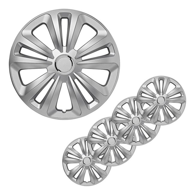 ProPlus Wieldoppen Set - Ø 14 inch - Terra - Zilvergrijs - 4 stuks