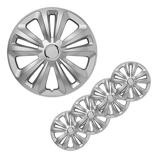 ProPlus Wieldoppen Set - Ø 15 inch - Terra - Zilvergrijs - 4 stuks